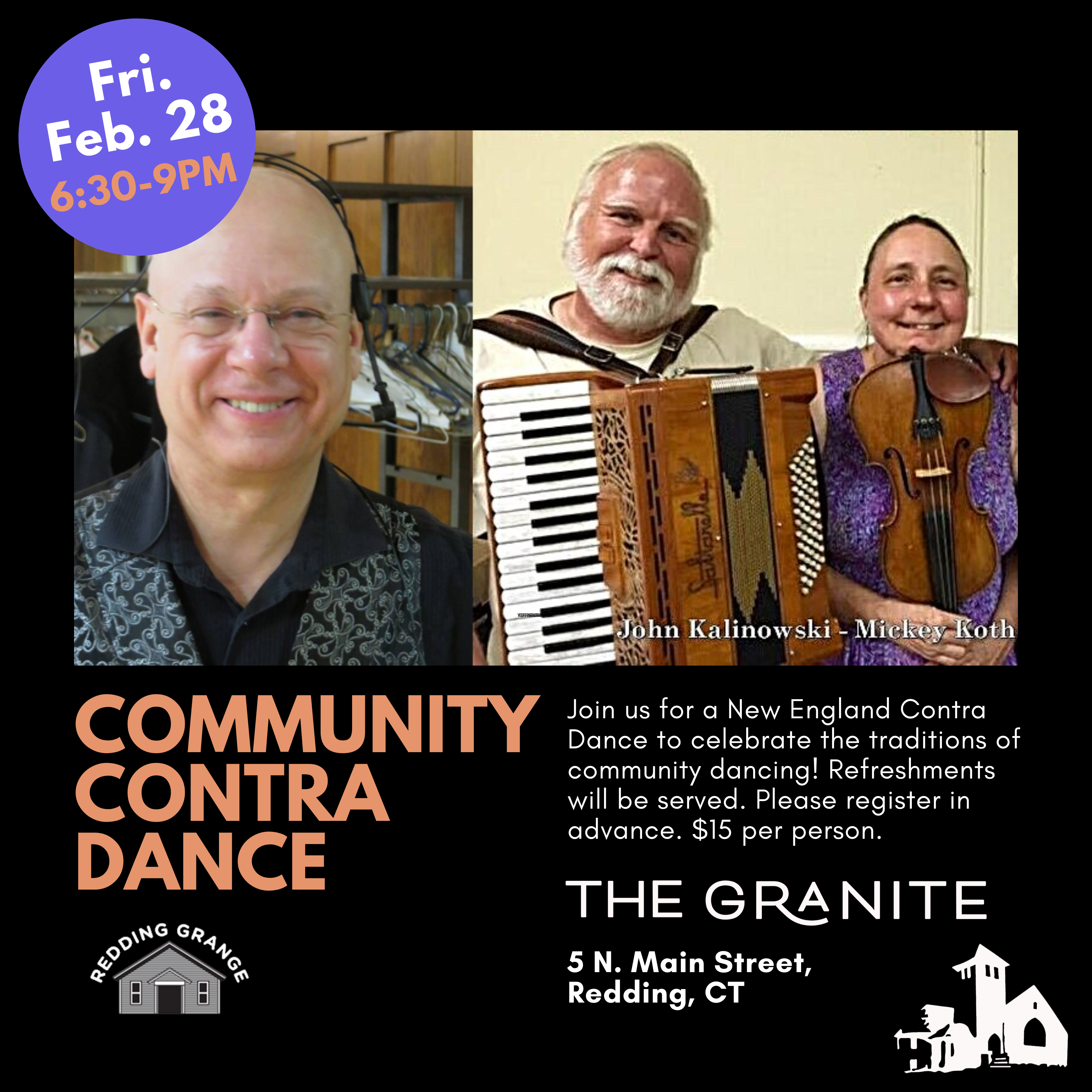 Community Contra Dance, Feb 28