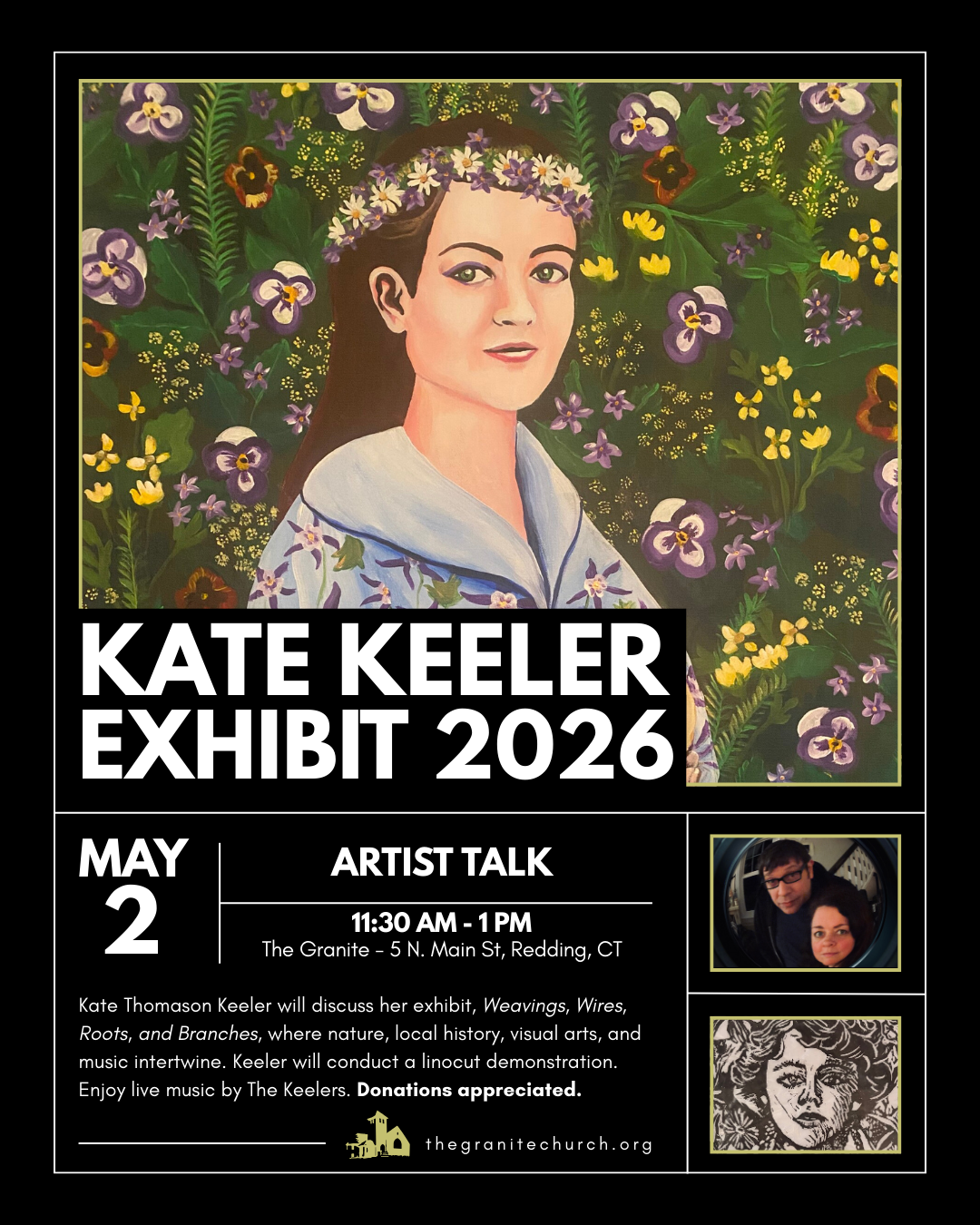 Kate Keeler Exhibit, Artist Talk, May 2