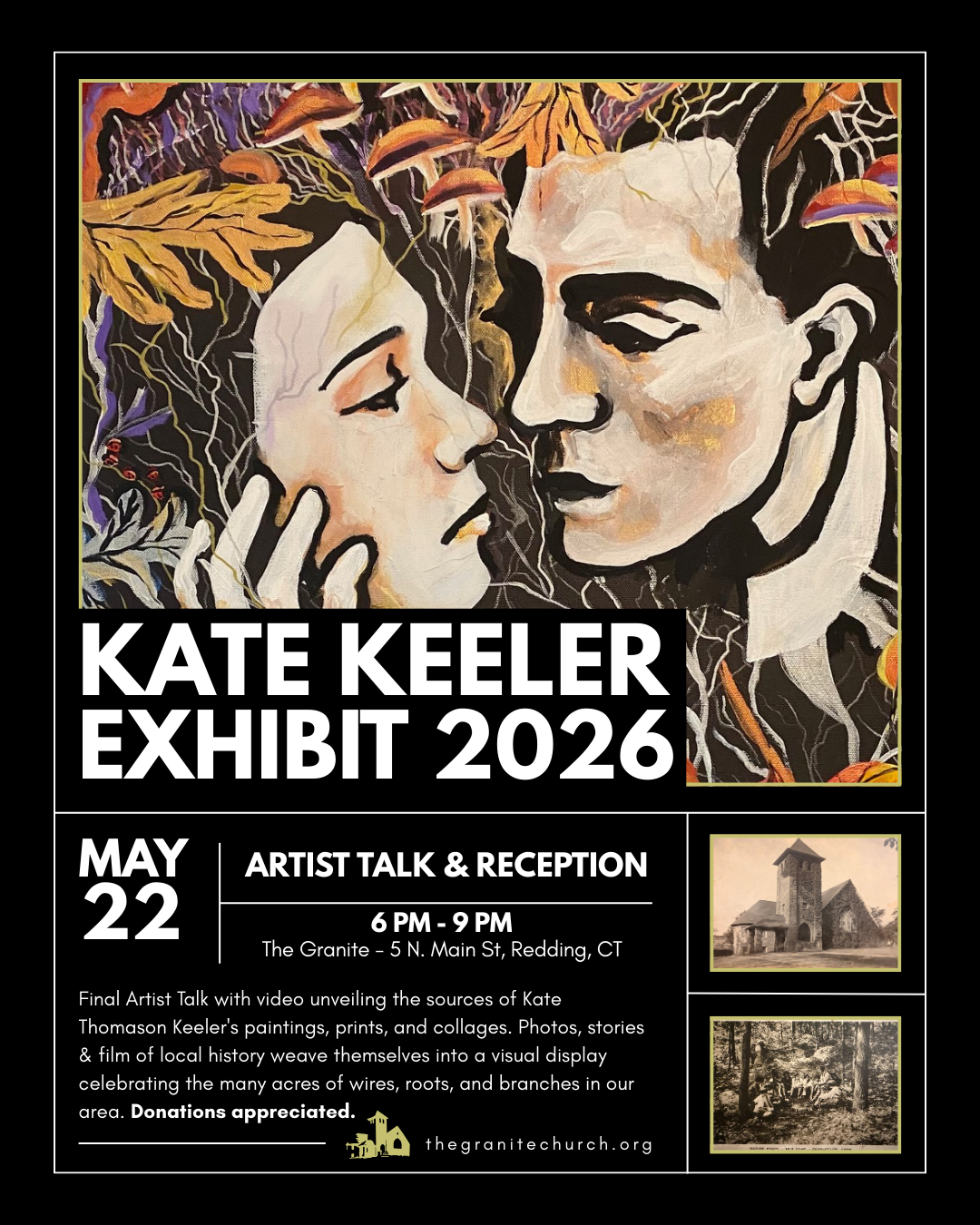 Kate Keeler Exhibit, Artist Talk and Reception, May 22