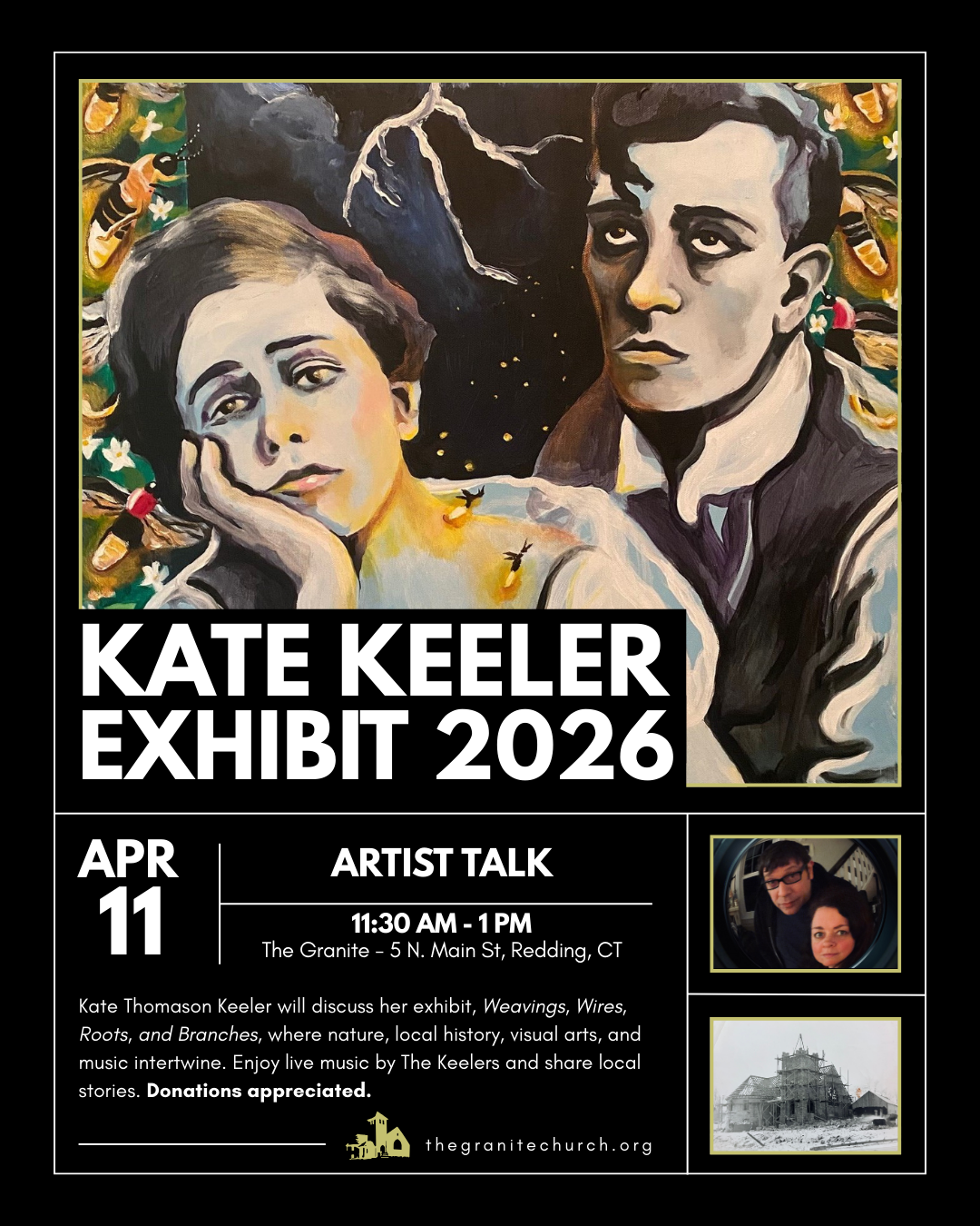 Kate Keeler Exhibit, Artist Talk, April 11