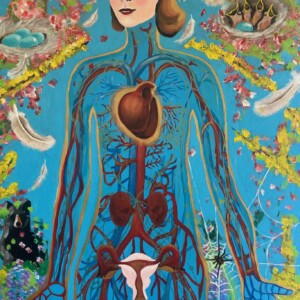 Somatic Painting Spring, Kate Thomason Keeler, 24×48