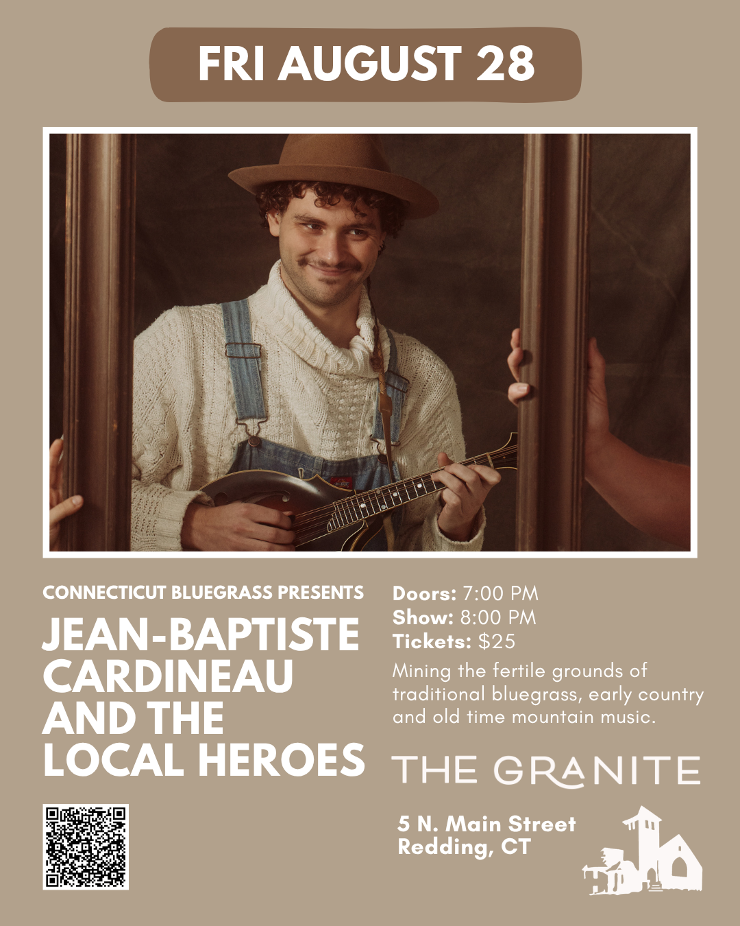Connecticut Bluegrass Presents: Jean-Baptiste Cardineau and the Local Heroes