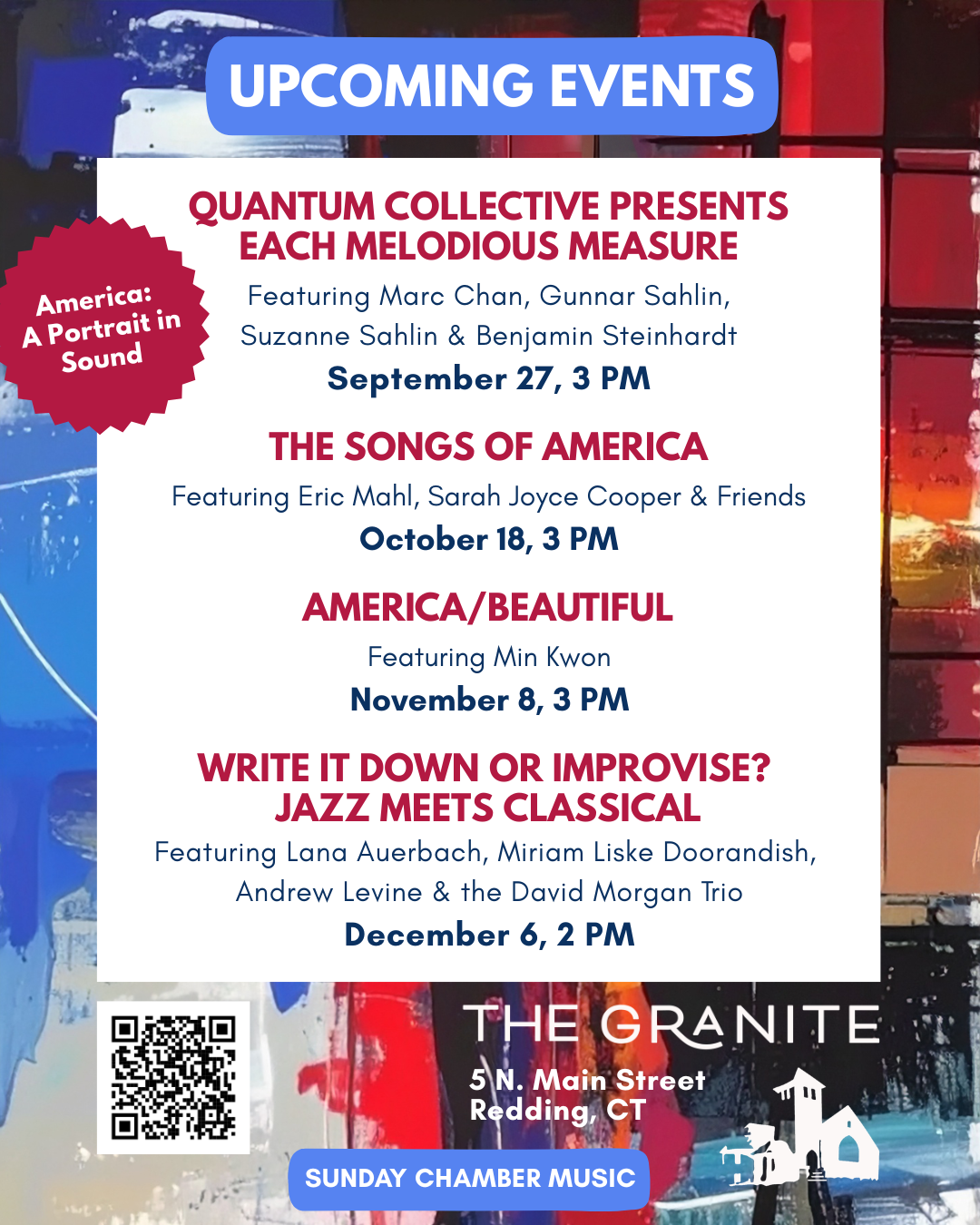 America: a Portrait in Sound Upcoming Events