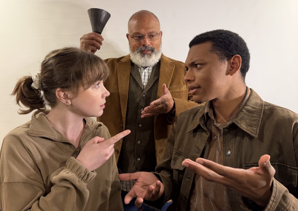 My Children! My Africa! Three performers in character